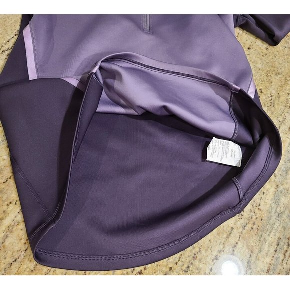 Under Armour ColdGear Armour 1/2 Zip Color Block Nocturne Purple Women's  Size M - Picture 8 of 12